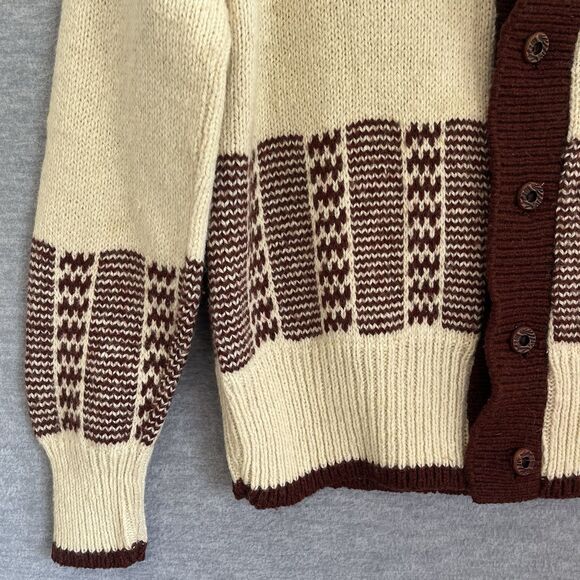 Royal Clan McGregor Nordic Wool Cardigan Sweater Mens M Shawl Collar Heritage - Picture 3 of 9